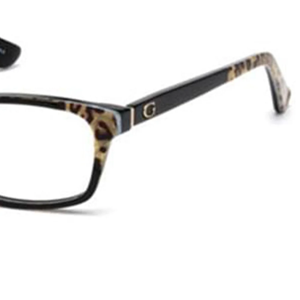 NWT Guess 2616 Black Rectangle 50mm Eyeglasses